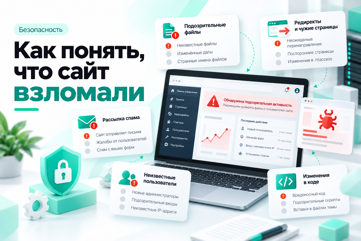 Как понять, что сайт взломали